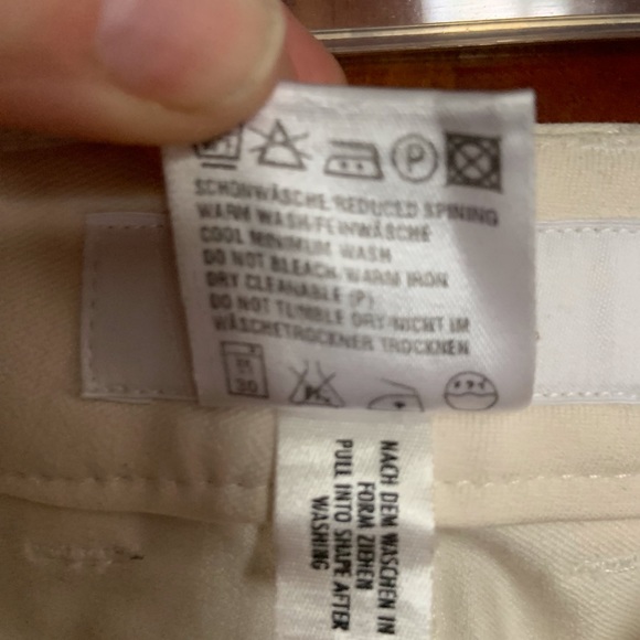 Escada Ladies dress pants in cream cotton blend - Picture 8 of 8